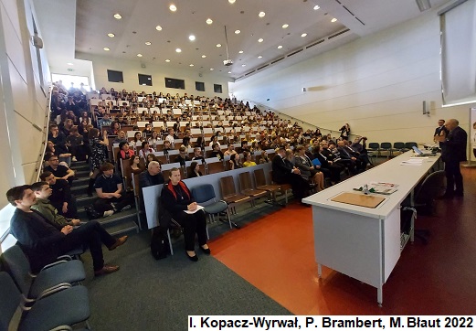 A lecture hall full of students during the Geographer Day 2022