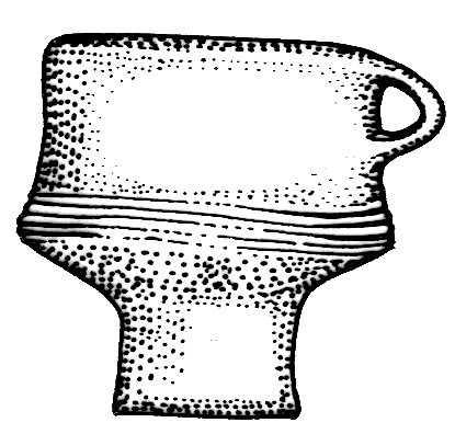 The figure of the ceramic